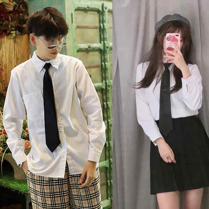 其它 - ネクタイ メンズ ギフト おしゃれ dk 制服 コスプレ 高校生 ジッパー 着脱しやすい フォーマル ワイシャツ jk カジュアル シンプル 韓国 無地 赤 黒 青