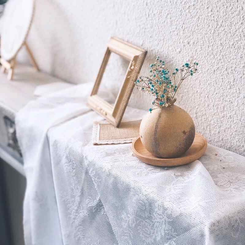 テーブルクロス おしゃれ 柔らかい ホーム パーティー レトロ レース 花柄 ピクニック フレンチ 白 装飾 カバー 写真 撮影 背景 布 カントリー