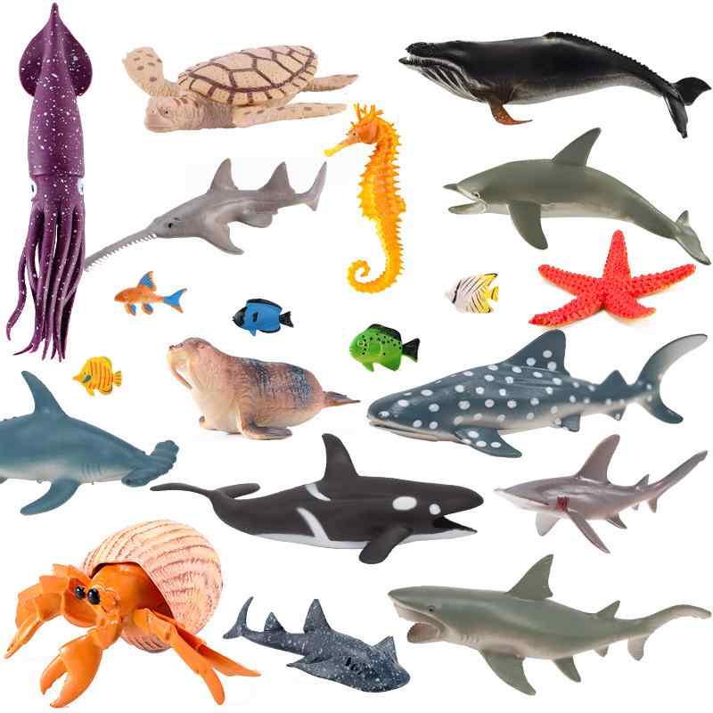 海洋生物 フィギュア セット ホホジロザメ ワニ ペンギン おもちゃ 子供 男の子 女の子 プラスチック ミニチュア コレクション 装飾 知育玩具 リアル かっこいい プレゼント 誕生日
