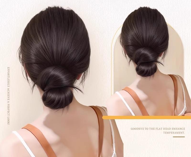 お団子 ウィッグ クリップ ふわふわ シンプル ナチュラル おしゃれ おでかけ 普段使い まとめ髪 黒 茶色 簡単 便利 ヘアアクセサリー 韓国 アレンジ カジュアル パーティー