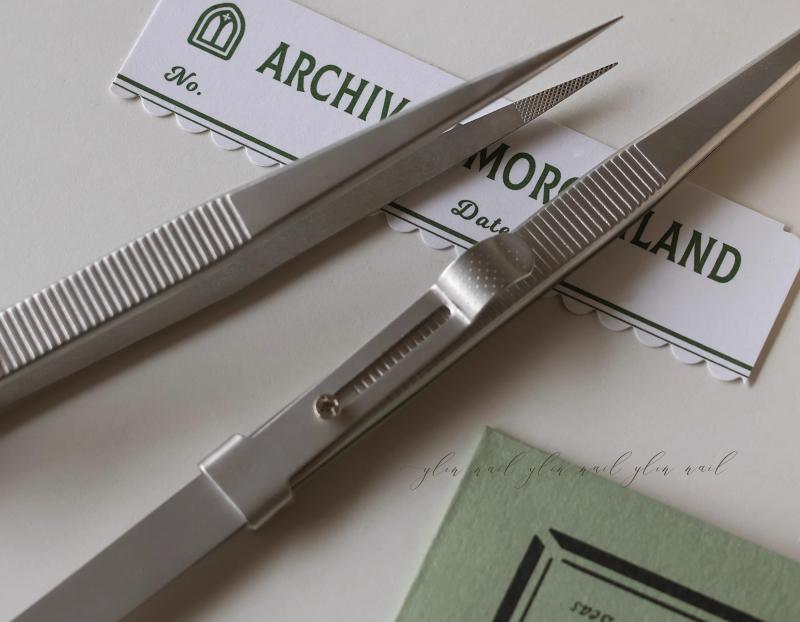 ピンセット ネイル アート シール ツール まつげ サロン 先端 鋭利 アクセサリー 調整 精密 パーツ ストレート ロック セット シルバー