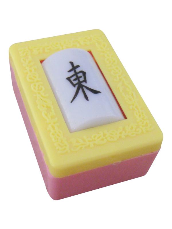 ペーパーウェイト おしゃれ 麻雀牌 文鎮 紙押さえ 重し 文房具 卓上 オーナメント 書類 習字 彫刻 漢字 回転 東南西北 おもしろグッズ