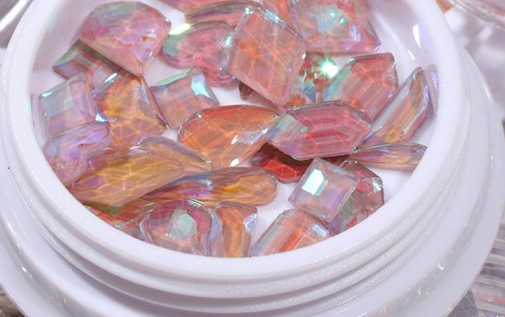 ネイル パーツ ストーン パール ビジュー ミックス 小さい リボン 花 キラキラ DIY材料 3D アート デコ..