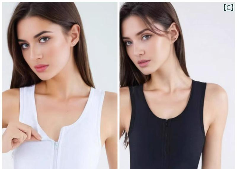 スポーツブラ 揺れにくい レディース 胸つぶし ナベシャツ インナー メッシュ ひんやり 涼しい 大きいサイズ 通気性 前開き ジップアップ スポーツ コスプレ 男装 シンプル スポーティ 黒 白