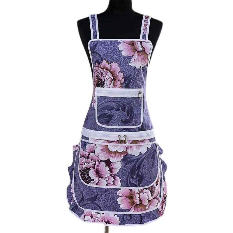 エプロン レディース おしゃれ プレゼント メンズ 韓国 日焼け防止 軽微防水 花柄 レース スカート風 ..