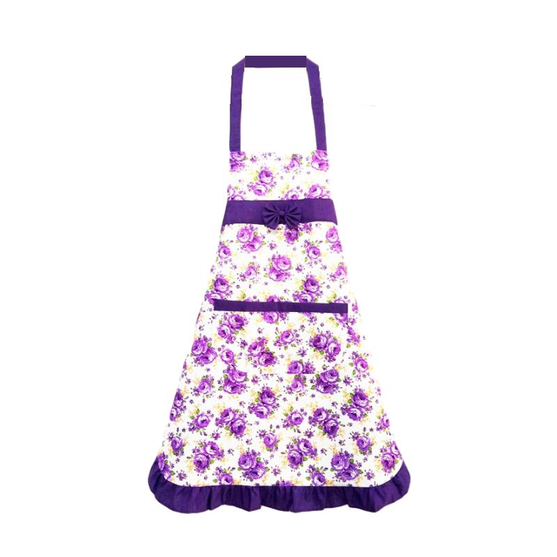 Gingham Aprons - エプロン レディース おしゃれ プレゼント 韓国 花柄 春夏 ノースリーブ フリル 首かけ 家事 飲食店 厚手 かわいい