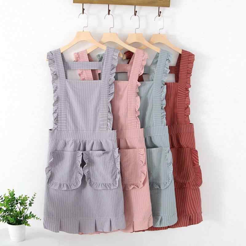 エプロン レディース おしゃれ プレゼント 防水 防油 ショート丈 フリル 家庭用 かわいい 台所 料理用 ..