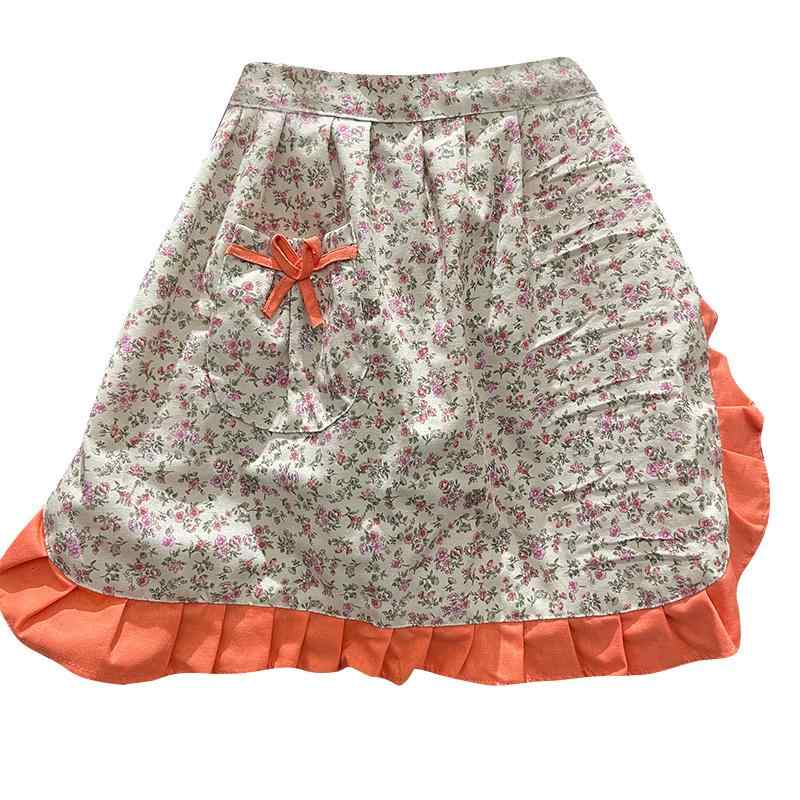 Sommelier Aprons - エプロン レディース おしゃれ プレゼント ミニ丈 フリル 花柄 防水 防油 汚れ防止 キッチン 夏