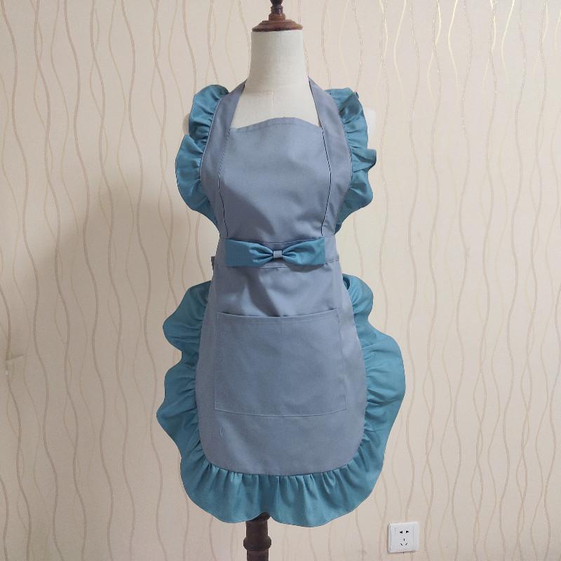エプロン ハンギングネック 無地 韓国 防汚 レストラン スーパー カフェ 花屋 ネイルサロン まつエク ..