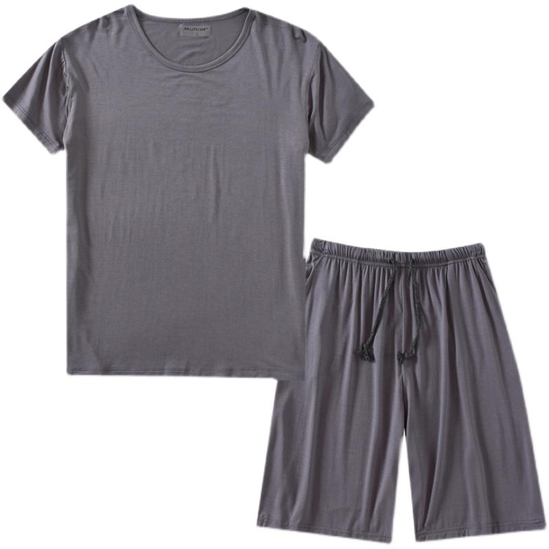 セットアップ メンズ 肌着 快適 モダール 半袖 Tシャツ ショートパンツ ルームウェア 薄手 夏 通気性