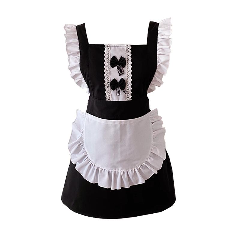 エプロン レディース おしゃれ プレゼント 可愛い フリル 花柄 防油 半防水 キッチン 家庭用 メイド 美..