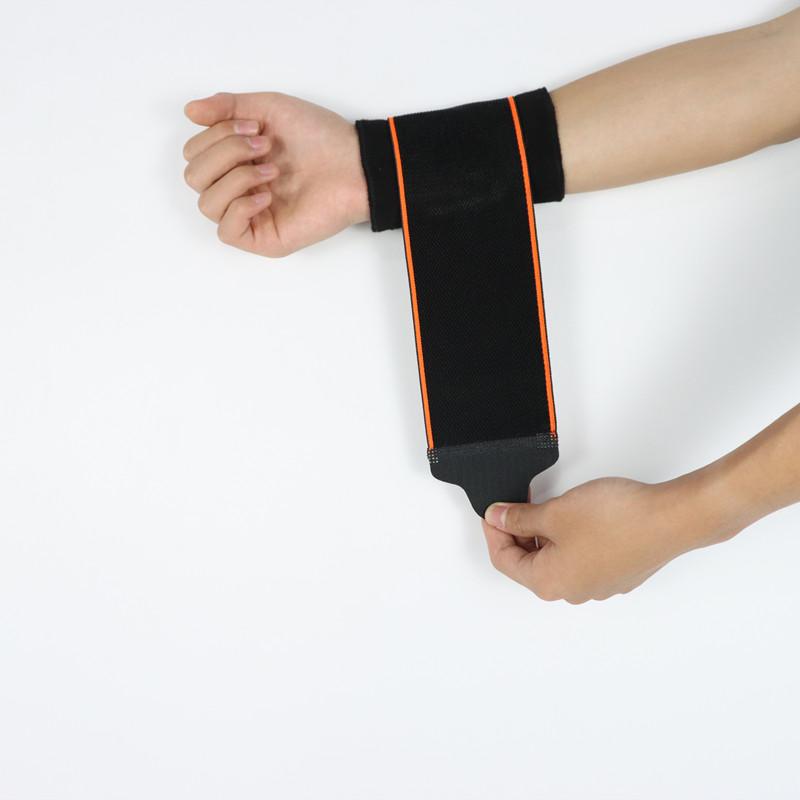 サポーター スポーツ 運動 けが 手首 関節 フィットネス 固定 圧迫 オレンジ 黒 青 シンプル 簡単 便利 快適 トレーニング 保護 面ファスナー