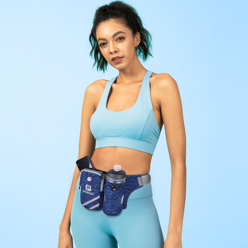 ウエストポーチ ランニング バッグ ウォーターボトル 大容量 スポーツ 携帯電話 登山 多機能 男女兼用 ..