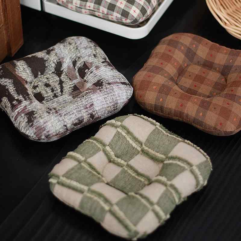 コースター おしゃれ 来客 ヴィンテージ風 モダン 防熱 撮影小物 食卓 カジュアル チェック柄 キルティング ふんわり 多用途 インテリア