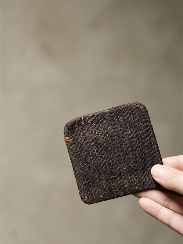 コースター おしゃれ 来客 布製 茶道 アンティーク調 シンプル 無地 四角 耐熱 卓上 小物 インテリア 茶器 敷物 シック