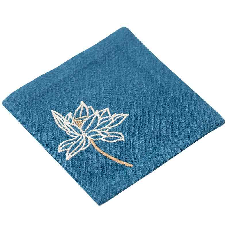 コースター おしゃれ 来客 綿麻 中華風 刺繍 茶道 テーブルウェア 耐熱 滑り止め インテリア 飲み物 マット