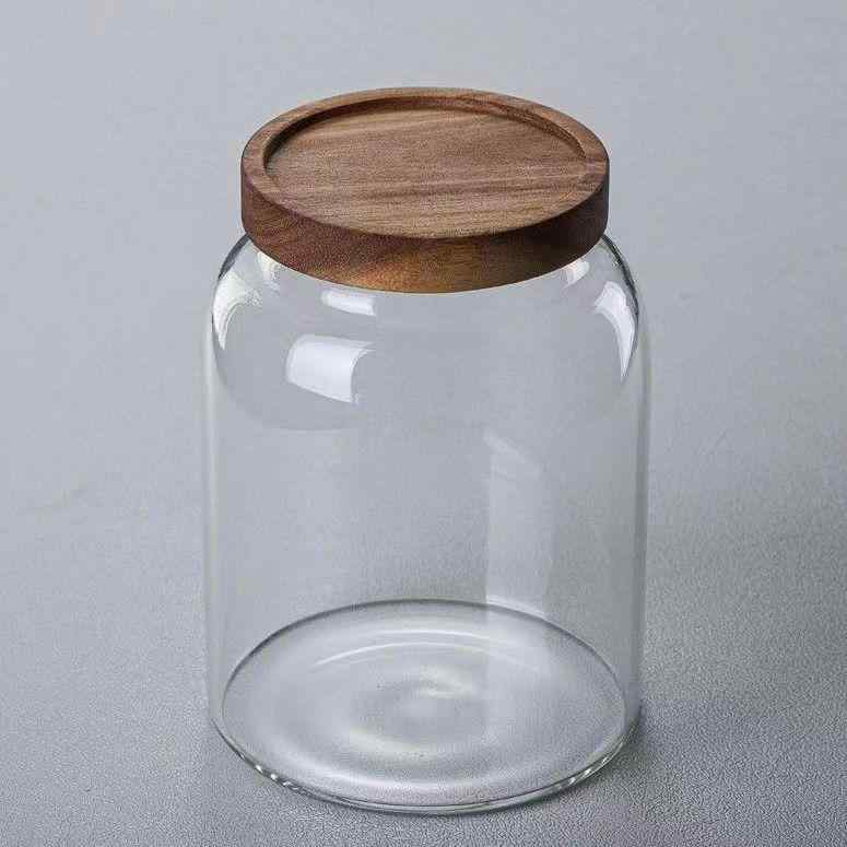 保存容器 プラスチック キッチン 収納 整理 仕分け ボトル 便利 乾物 スパイス 家庭用 密封 大容量 木..