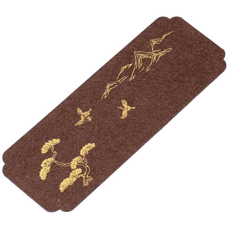 ティーマット 茶席 茶垫 茶托 養壺 吸水 暖かい フェルト 和風 茶器 インテリア 飾り 吸水性 おしゃれ