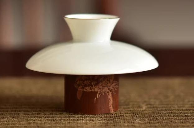 茶道具 蓋置 竹 シンプル おしゃれ 和室 来客 家庭用 レトロ カバー ティー ポット 棚 茶道 装飾 茶器 ..