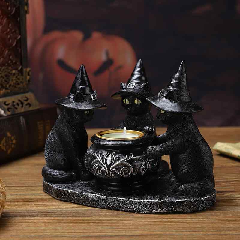 ハロウィン ろうそく 魔法使い 燭台 飾り ゴースト フェスティバル パーティー 装...