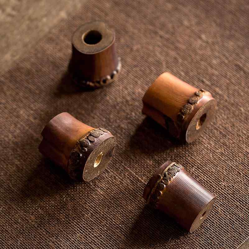 Tea-Utensils - 茶道具 蓋置 竹 シンプル おしゃれ 和室 来客 レトロ カバー セット 急須 ホルダー 茶碗 茶道 アクセサリー さじ スタンド 保護 サポート マット 蓮 合金