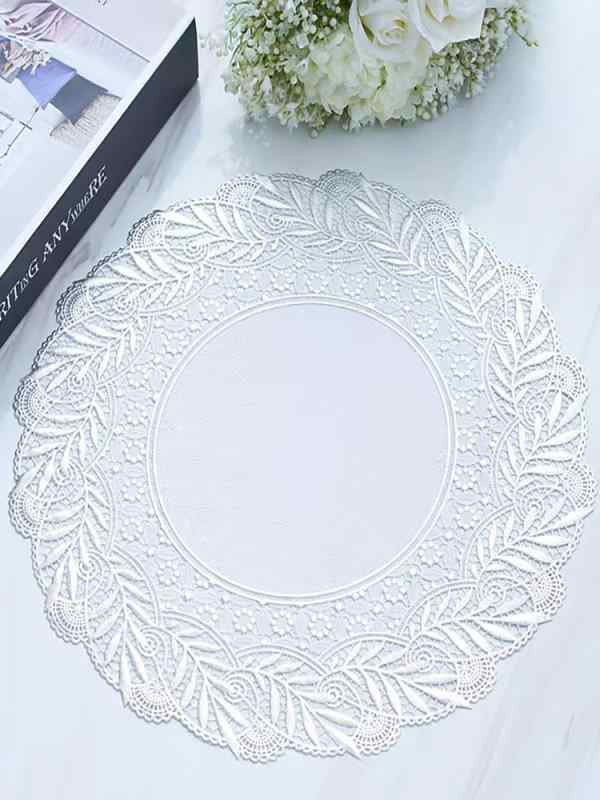 花瓶敷き おしゃれ ランチョンマット 欧風 エレガント 滑り止め 耐熱 敷き 果物皿 飾り皿 トレーマット テーブル飾り