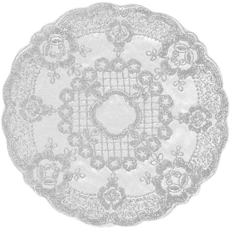 コースター ヴィンテージ風 欧風 英国風 蕾 バラ柄 刺繍 レース 鑑賞用 アンティーク風 インテリア 装飾 小物 ティータイム