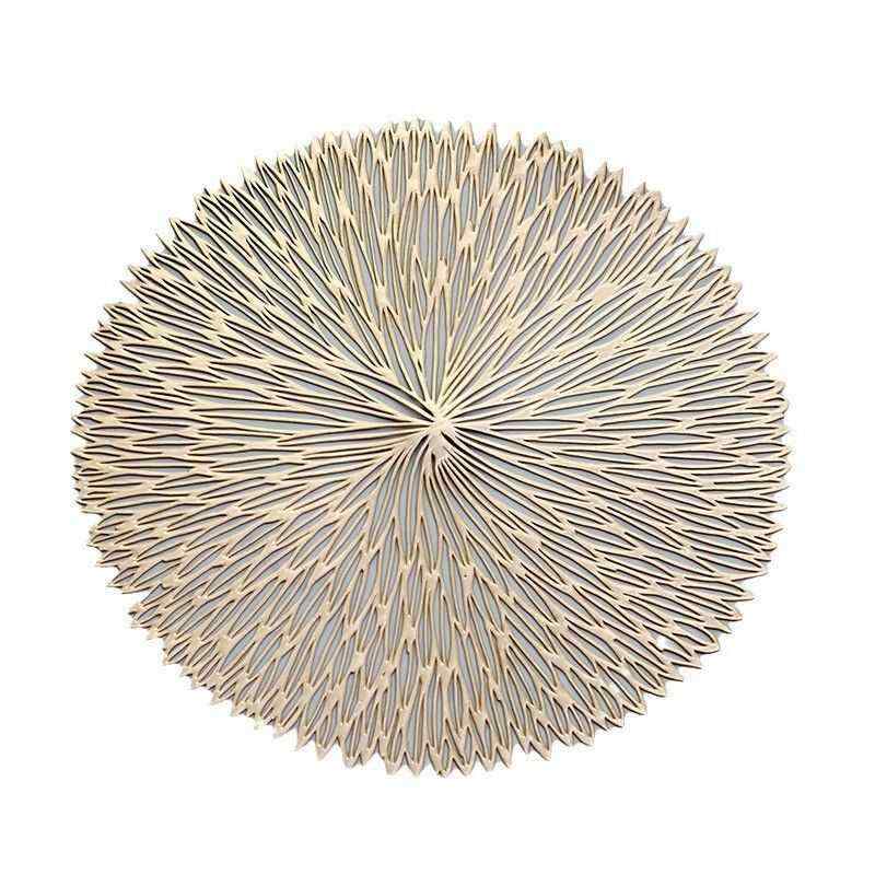 花瓶敷き おしゃれ ランチョンマット 北欧風 ラウンド 断熱 滑り止め テーブルマット トレーマット 家庭用 傷防止 ライト インテリア