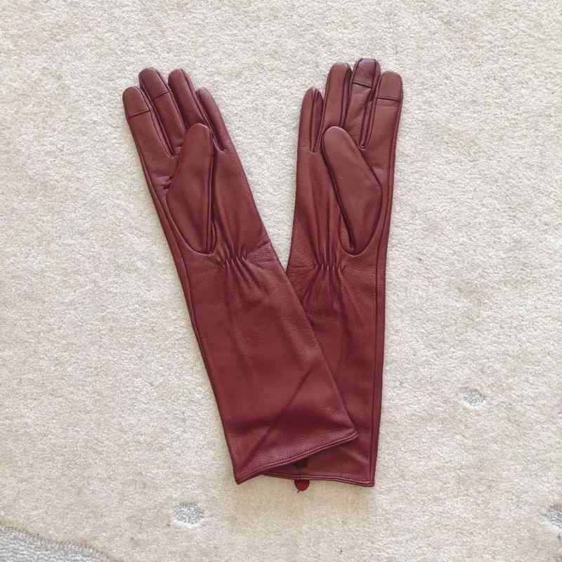 楽天フロントップ楽天市場店手袋 おしゃれ レディース 黒 タッチパネル ロング ドライビング 厚手 暖かい 秋冬 あったか 防寒 アウトドア シンプル 上品