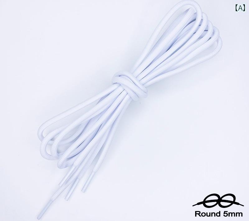 靴紐 丸形 ゆるみ防止 装飾 小物 アクセサリー シューレース スニーカー ハイカット ランニングシューズ シンプル カジュアル おしゃれ 黒 赤 青 無地 ドット柄