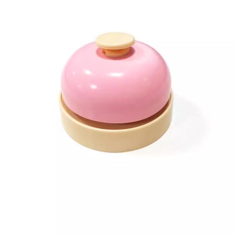 呼び鈴 卓上 ベル チャイム レストラン ホテル フロント カウンター カフェ 手押し シンプル かわいい 青 ピンク 無地 猫の手柄