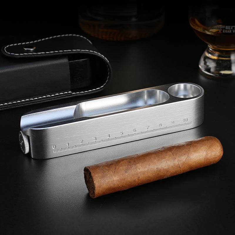 葉巻 灰皿 オープナー ポータブル コンパクト ゴールド シルバー 黒 シンプル おしゃれ モダン インテ..