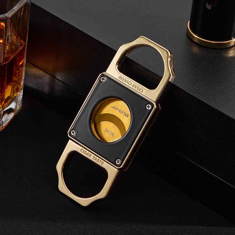 葉巻 カッター ツール プレゼント シンプル 黒 赤 持ち運び シガレットホルダー おしゃれ スタイリッシ..