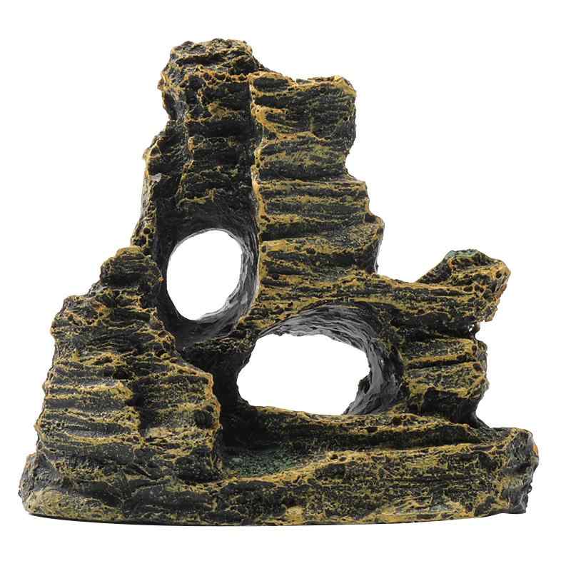 アクアリウム 隠れ家 水槽 装飾 おしゃれ 石 造園 小さめ 樹脂 穴 熱帯魚 エビ シンプル 風景 レイアウ..