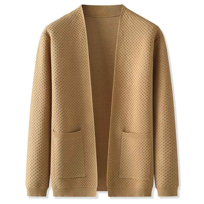 V-Neck - カーディガン メンズ 前開き 羽織り 大きいサイズ 春秋 ジャカード Vネック ニット ゆったり 体型カバー カジュアル 上着