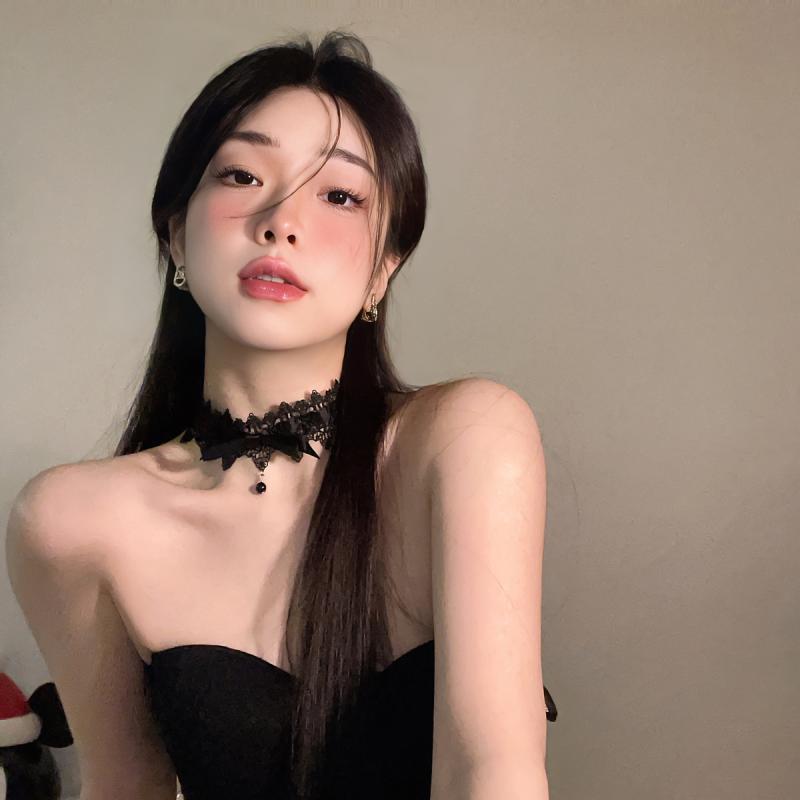 チョーカー レディース おしゃれ 黒 レース 首飾り ハロウィン アクセサリー 鎖骨チェーン セクシー コスプレ 仮装