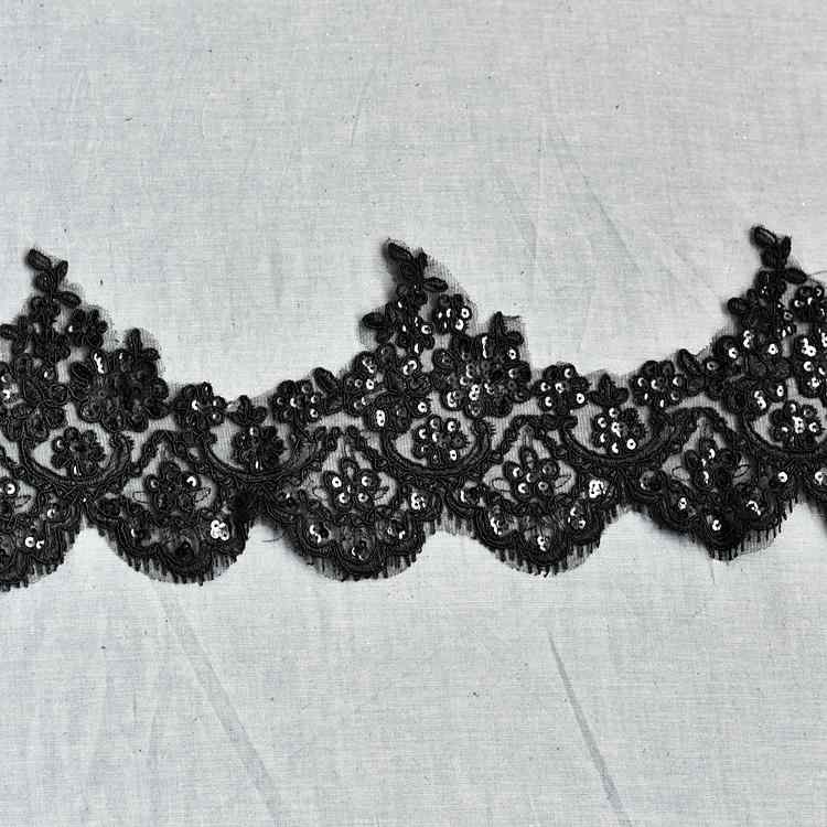 花柄 レース 本白 まつげ レース キラキラ 15cm 刺繍 ウェディング ヘッドドレス 手作り 高級 上品 DIY 材料 花飾り デコレーション