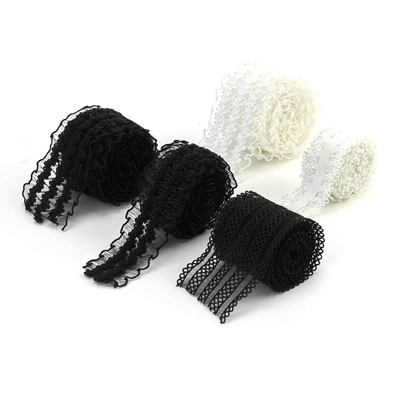レース 花柄 レーステープ フリル 薄 魚糸 ストレッチ ワイド 透け 高弾力 通気性 ソフト ゴム スカー..