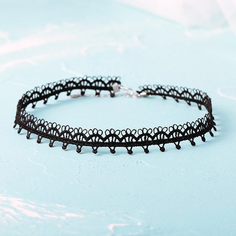 チョーカー レディース おしゃれ フラワーレース 韓国 ネックレス ショート 首元 控え目 普段使い かわいい