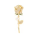 ブローチ レディース おしゃれ フォーマル ローズ 花 モチーフ 大きめ 華やか きらきら 上品 アクセサリー スーツ ジャケット 七夕 ギフト