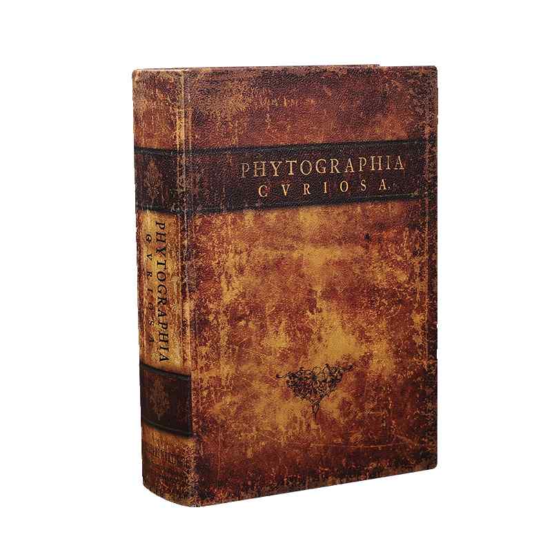 レトロ 収納 ボックス 木製 レザー 本型 小物入れ 置物 家庭 書斎 卓上 装飾 インテリア 写真撮影 小道..