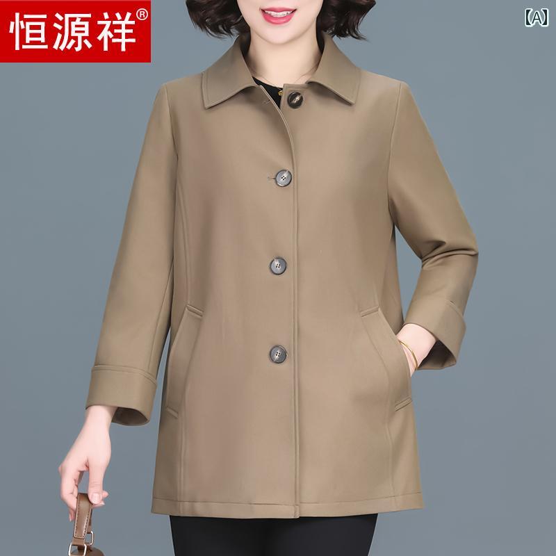 コート レディース おしゃれ シニア 婦人服 60代 大きいサイズ ミドル丈 シンプル 春秋 アウター 上品 ママ frontop-13138592 フロントップ楽天市場店 サンプル画像2
