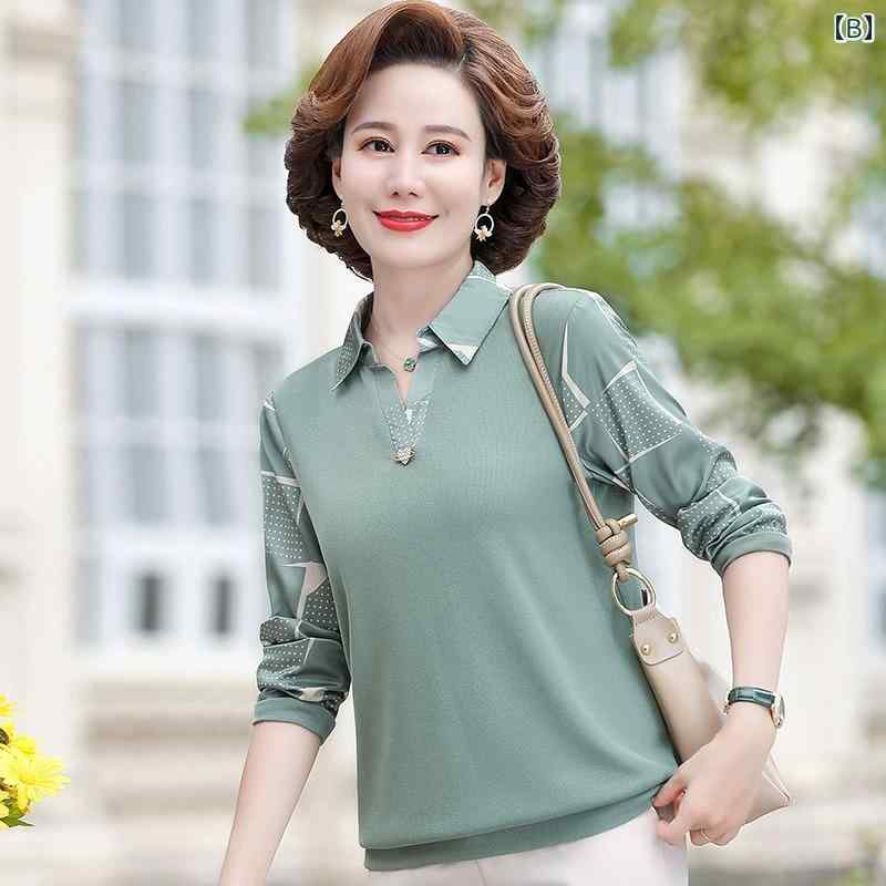 シャツ レディース おしゃれ シニア 婦人服 60代 長袖 秋 上品 50代 きれいめ 襟 トップス frontop-13142714 フロントップ楽天市場店 サンプル画像3