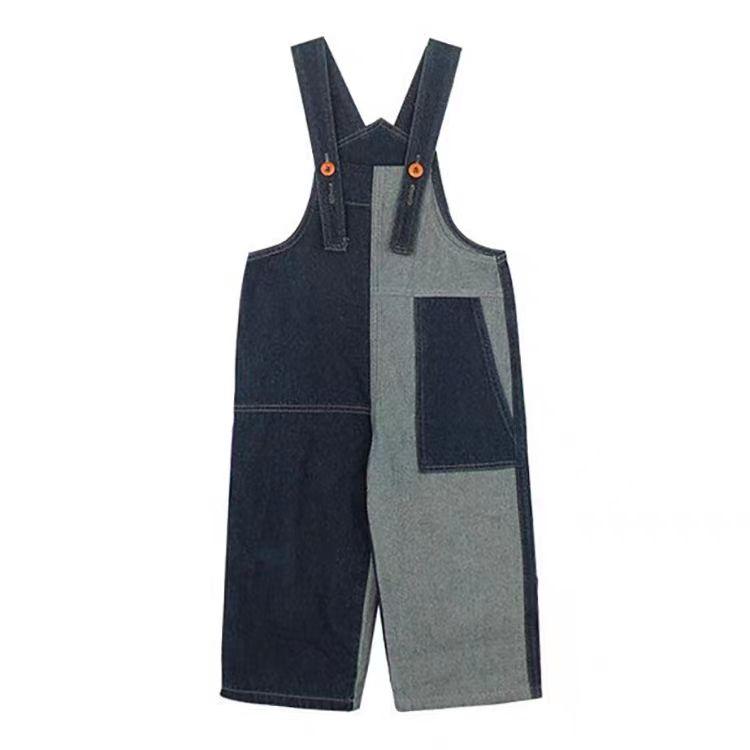 サロペット 女の子 キッズ 子供 かわいい 長ズボン カジュアル ユニセックス 春秋 韓国 薄手 デニム コ..