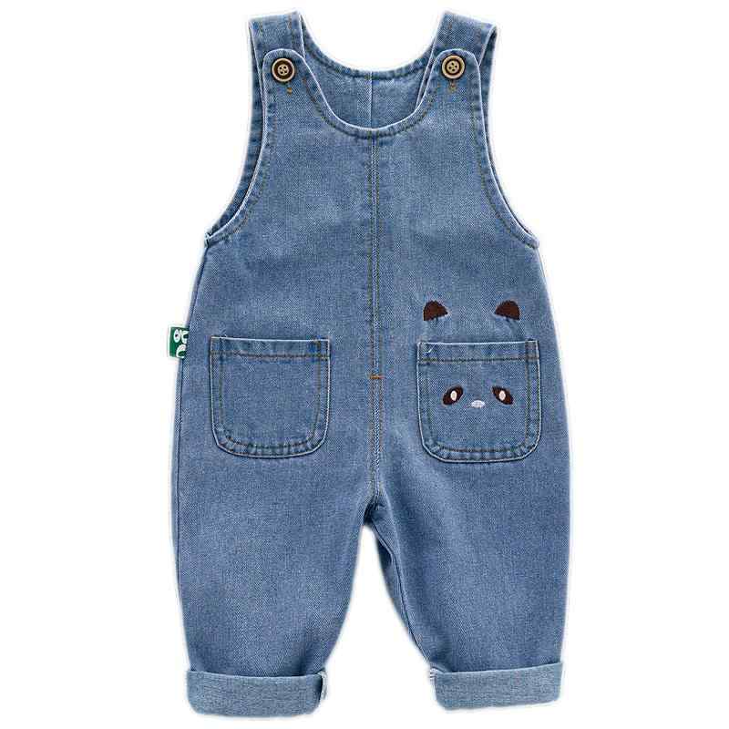樂天商城 - サロペット ベビー デニム 春秋 可愛い キッズ オールインワン パンツ カジュアル つなぎ ベビー オーバーオール