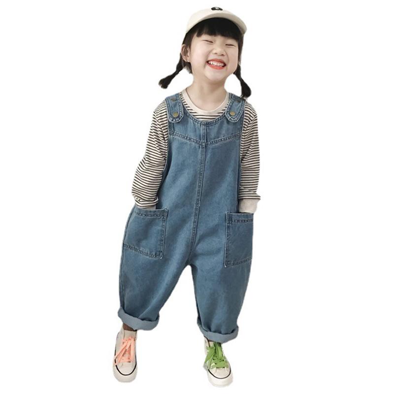 サロペット 女の子 キッズ 子供 かわいい カジュアル 春秋 デニム オーバーオール おしゃれ 洋服 ベビ..