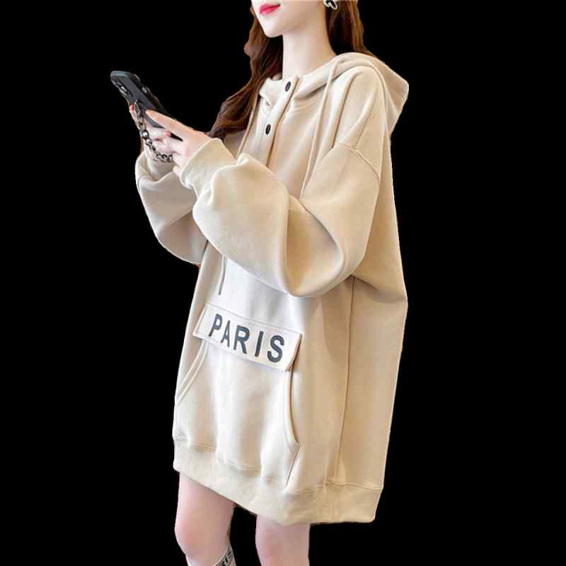 Rakuten - パーカー レディース フード おしゃれ カジュアル 大きいサイズ ロング丈 裏起毛 厚手 秋冬 ゆったり シンプル