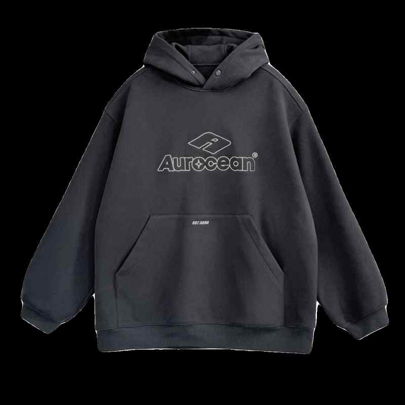 パーカー メンズ おしゃれ カジュアル 深鉄グレー 裏起毛 フード 厚手 スウェット 大きいサイズ 秋冬 ..