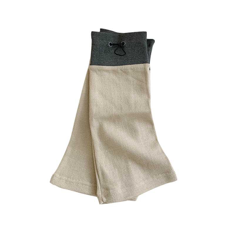 レッグウォーマー レディース おしゃれ カジュアル 細見え 防寒 秋冬 綿 y2k アバンギャルド 機能性 ドローストリング カラーブロック フレア 個性派 ス...