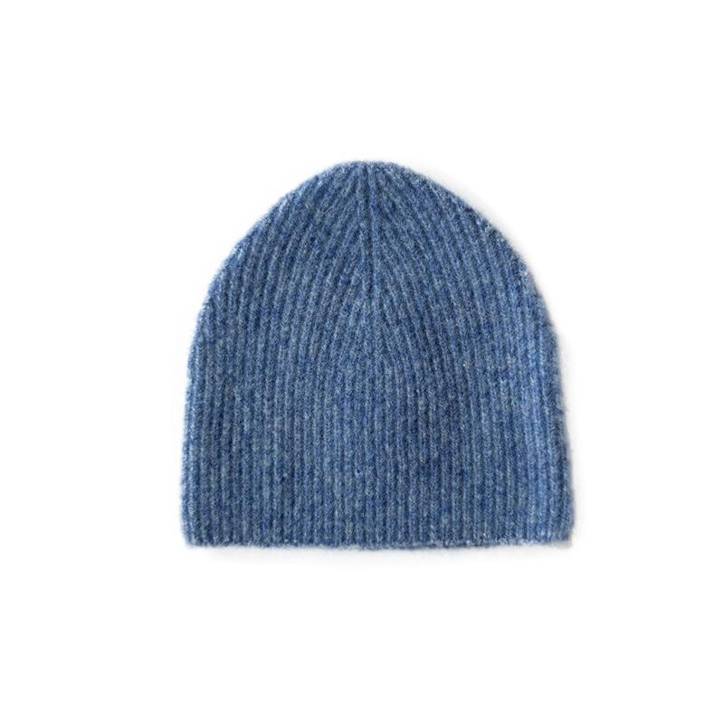 Knit Hat - ニット帽 メンズ レディース おしゃれ カジュアル ウール混紡 無地 ざっくり編み 柔らかい 秋冬 防寒 シンプル